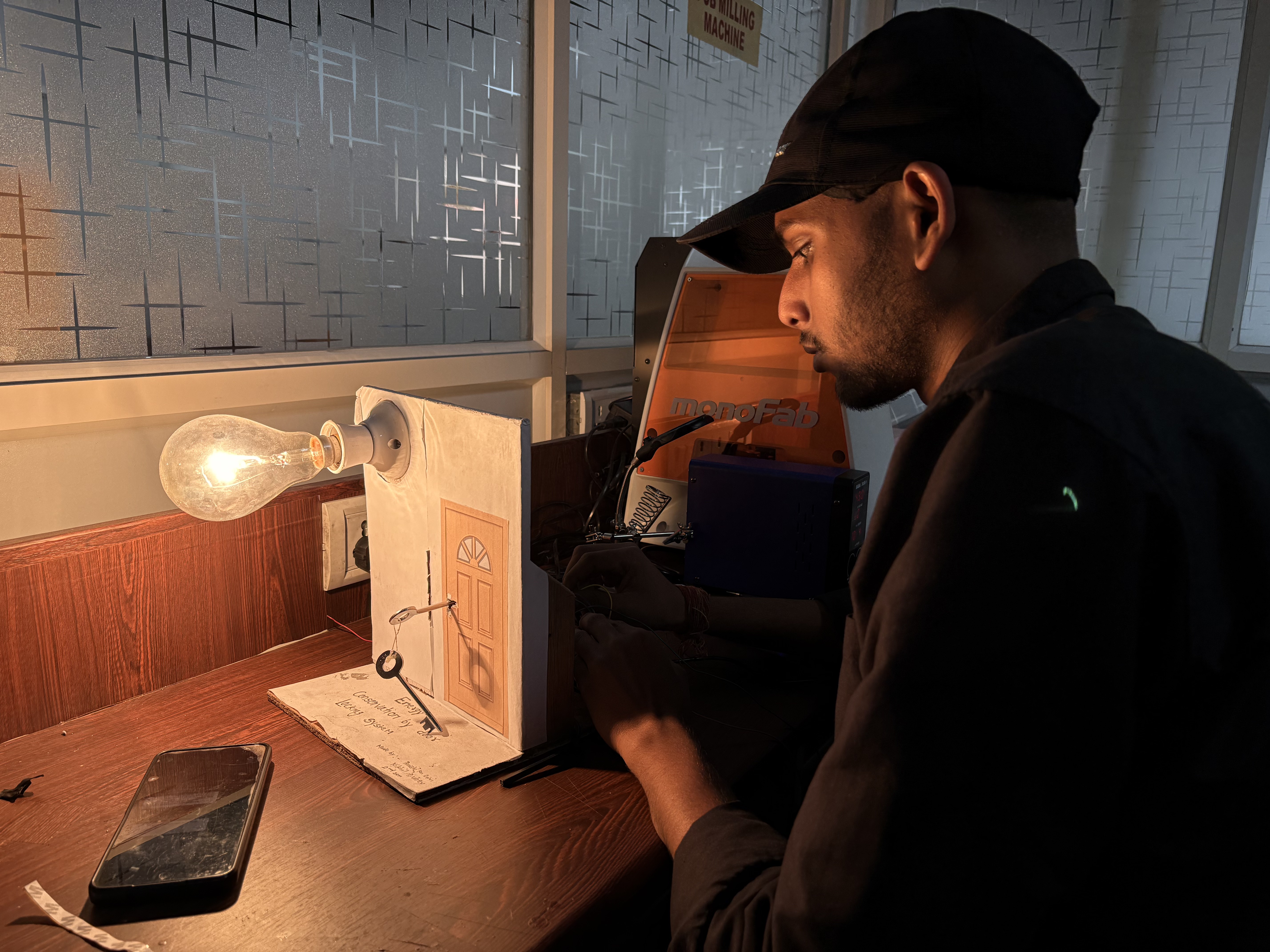 Energy Conservation By Door Locking System